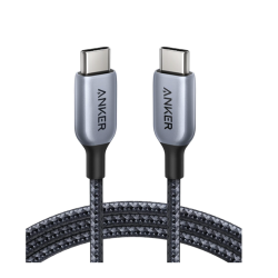 Anker 765 USB C to USB C Cable (140W 6ft Nylon), USB 2.0 Fast Charging USB C Cable for iPhone 15/15Pro/15Plus/ 15ProMax, MacBook Pro 2021, iPad Pro